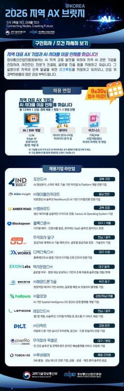 원광대학교 원광대학교, 신입 및 경력자 대상 지역 AX 채용면접 매칭 개최 홍보 이미지